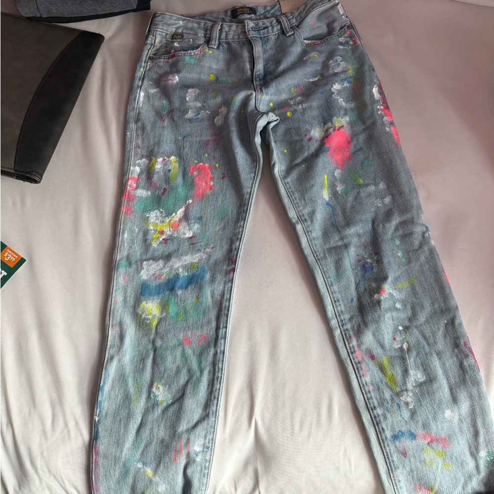 Polo by Ralph Lauren Kids' Paint Splatter Jeans - Multicolor